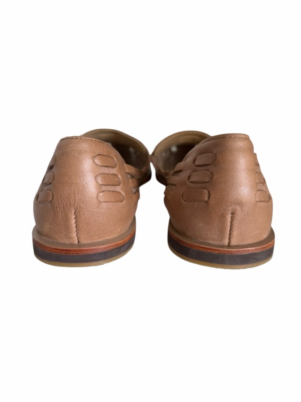 NISOLO Huarache Leather Sandals Tan Size 9.5 - Picture 7 of 9